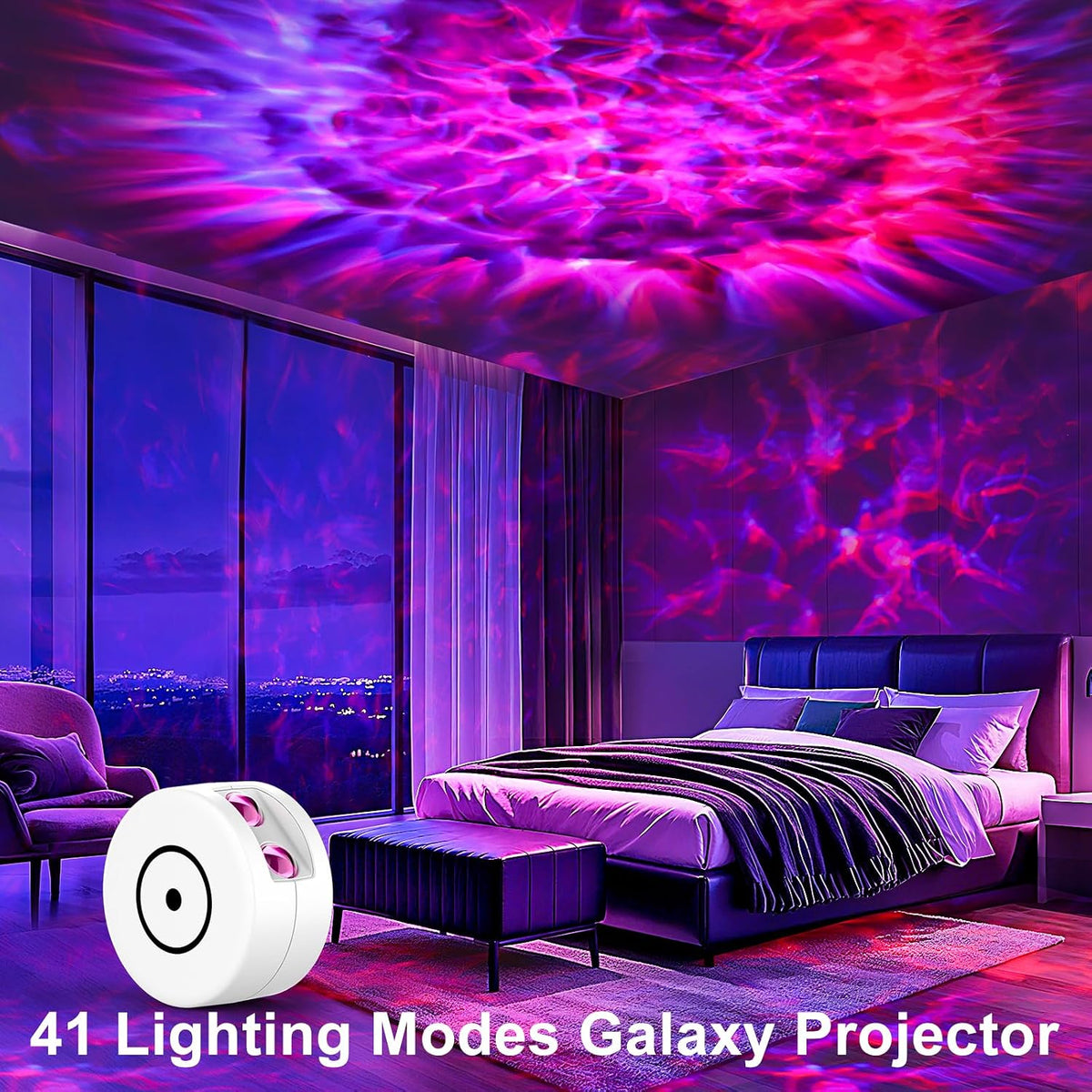 Galaxy Projector for Bedroom Night Light for Kids with Timer and Remote