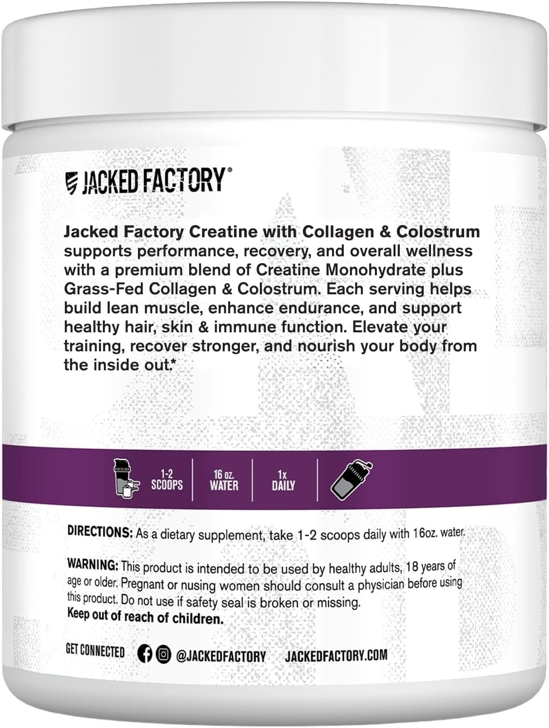 Creatine for Women - Creatine Monohydrate with Collagen + Colostrum to Support Workout Performance, Lean Muscle Growth, Healthy Hair, Skin, & Nails - 30 Servings, Watermelon