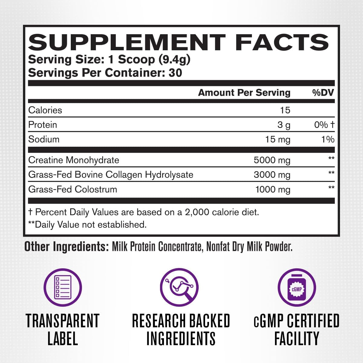 Creatine for Women - Creatine Monohydrate with Collagen + Colostrum to Support Workout Performance, Lean Muscle Growth, Healthy Hair, Skin, & Nails - 30 Servings, Watermelon