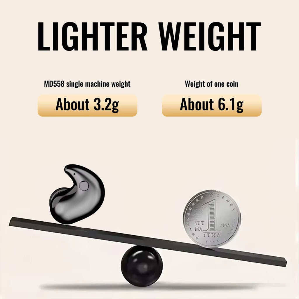 Bluetooth 5.3 Earphones Invisible Sleep Earbuds Wireless In-Ear Headphones Hifi Stereo Noise Reduction Hedsets for Huawei