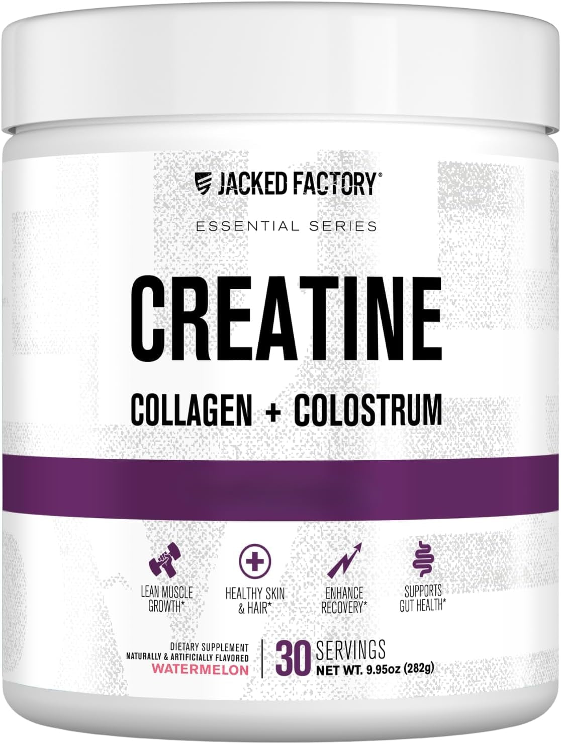 Creatine for Women - Creatine Monohydrate with Collagen + Colostrum to Support Workout Performance, Lean Muscle Growth, Healthy Hair, Skin, & Nails - 30 Servings, Watermelon